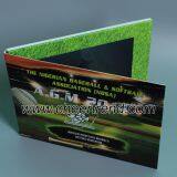 2017 Fashion Paper Business Card 7 Inches Lcd Video Brochure 210*148 mm Video Greeting Card With 1000 Mah thumbnail-1