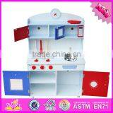 2016 New Design Preschool Toy Wooden Children Play Kitchen Sets W10C244 thumbnail-4