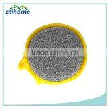 2 Pcs Sponge Metallic Dishcloths Round Scrubber Scouring Pad thumbnail-1