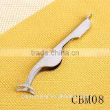 Factory Directly Sale Fish Shape Professional High Quality Stainless Steel Eyebrow Tweezers thumbnail-3