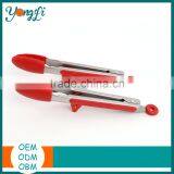 Heat Resistance Non-Stick Tong With Built-in Stand For Silicone Gripper Set of 9 and 12 Inch Stainless Steel Food Tongs thumbnail-2