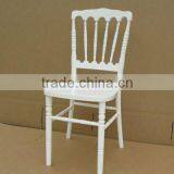 Wooden White Napoleon Chair With Cuhion for Sale thumbnail-1
