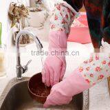 L00035 Rubber Gloves Scrubber/ House/kitchen /cleaning Room With Velvet thumbnail-3