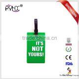 Custom Chinese Wedding Gift Airplane Standard Size PVC Luggage Tag Promotional thumbnail-1