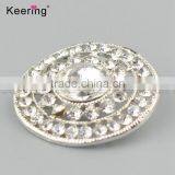 Wholesale Round Full Rhinestone Metal Button for Shirts WBK-1480 thumbnail-2