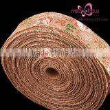 Christmas Jute Burlap Natural Ribbon With Metal thumbnail-1