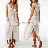 Summer Luxe Lace Boho Cover Up Peasant Women Dresses Western Dresses Names HSd5173 thumbnail-1