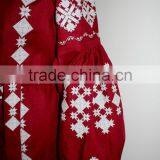 Boho Clothing Ukrainian Vyshyvanka Embroidery Designs Linen Dresses With Tassel Long Sleeve Maxi Dresses HSD5766 thumbnail-3