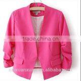 OEM Wholesaler Fashion Slim Woman Suit Blazer Colors Jacket thumbnail-4