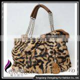 CX-H-07 Factory Price Ladies Bags Rabbit Fur Fashion Women Bag Handbags thumbnail-3