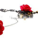 2015 Hot Style South Korean Lace Bracelets With Ring Sets Yiwu Handmade Rose Jewelry Set Wholesale thumbnail-3