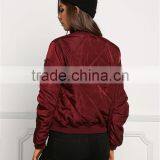 MGOO Fashion Manufacturer Women Long Sleeves Coat And Jackets Ladies Western Wear Zip Up Bomber Jackets thumbnail-6