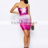 MGOO Customized Couture Bandage Dress In Tie Dye Strapless Midi Bodycon Club Dress One Piece Sinkly thumbnail-2