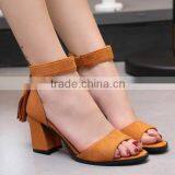 Wholesle Women Sandals Latest High Heel Ladies Tassel Shoes thumbnail-2