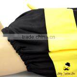 Kids Cute Unisex Remake Props Bee Cosplay Yellow And Black Flutter Sleeve One Piece Beach Clothes With Cap 2pcs Swimwear thumbnail-3