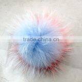 Myfur Fashionable Design Fur Keychain Hit Color Raccoon Fur Pompoms Wholesale Genuine Fur Pom thumbnail-4