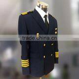 Juqian OEM Custom Mens Airline Pilot Uniform for Captain, Airline Hostess Uniform, Airport Uniform thumbnail-3