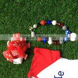 Kids Baseball Season Clothes Girls TAKE ME OUT TO HTE BALLGAME Clothing Girls Boutique Outfits With Accessories thumbnail-3