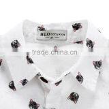 Summer High Qanlity Solid Color Short Sleeve Kids Boys Shirt thumbnail-6