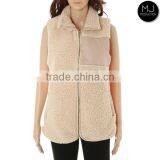 Wholesale Monogram Blank Sherpa Women Vest thumbnail-1