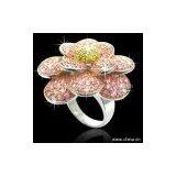 Sell Fashion Ring With Rose Stones thumbnail-1