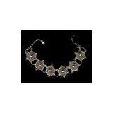 Turkey Artisan Crafted Silver Filigree Star Of David Bracelet thumbnail-1