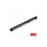 Cat5e UTP 24 Ports 1U Patch Panel With Blue and Orange Color Keystone Jack