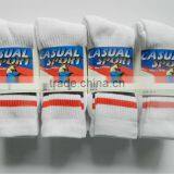 3 Pack Men Wholesale White Cotton Sport Socks thumbnail-1