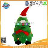 custom plush stuffed christmas tree with light toy