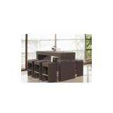 Wicker Bar Set Patio Rattan Furniture (BZ-B003) thumbnail-1