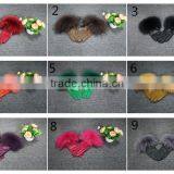 Wholesale Ladies Raccoon Fur Trimmed Sheep Leather Gloves With Factory Price thumbnail-4