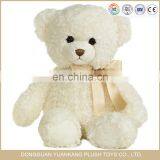 Wholesale China Factory Cream White Plush Stuffed Teddy Bear thumbnail-1