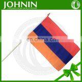 OEM Cheap Price High Quality Polyester Mini Stick Waving Hand Flag thumbnail-1