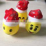 Newest 2017 Christmas Gift Led Tumbler Fidget Toys Flip Egg Fidget Spinner Emoji With Christmas Hat