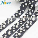 2.5cm Width New Arrival Fancy Tapes Ribbon With Pearls Different Colors Lace Trim Fancy Tapes Ribbon thumbnail-3