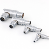 Different B Series Sizes of Push-pull Self-latching Metal Elbow Plugs Connectors
