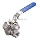 Garden Irrigation 1/4'' 2 Way High Pressure Compression Lever Ball Valve 3 Buttfly Flow Control thumbnail-1