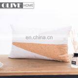 2018 Spring Design 30*50CM Velvet Geometry Applique Cork Sofa Waist Cushions thumbnail-2