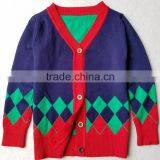 latest sweater designs for Baby Kids knit long cardigan with buttons