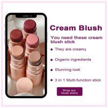 Blush New Private Label Customize Blusher Low Moq Custom Matte Vegan Pink Cream Blush Stick thumbnail-5