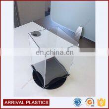 Акриловая вращающаяся подставка, регулируемый акриловый держатель брошюр thumbnail-4