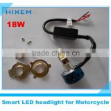 Motorcycle LED headlight 18W, 2000Lm