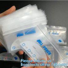 Small Pill Pouch Medical Pill Bags k Bags Virgin Pill Zipper Bags, Medical Use k / Zipper Pharmacy Bags, Pac thumbnail-5