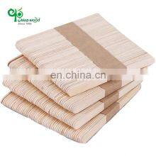Yada Natural Eco Friendly Disposable Food Grade 114mm Wooden Ice Cream Stick Craft Custom Popsicle Sticks thumbnail-1