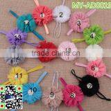 Flower Chiffon Cute Fashion Baby Hairbands Girls Headband Infant Hairband Baby Hair Accessories MY-AD00019 thumbnail-2