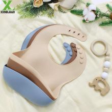 Hot Selling Soft Silicone Safe for Baby and Easy to Clean Waterproof Baby Bibs