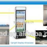 Double Glass Door Mini Upright Freezer Showcase for Sale thumbnail-5