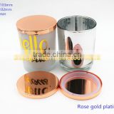 103mm rose gold plating candle lid