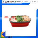 Reusable Foldable Lunch Box, Collapsible Lunch Box,silicone Lunch Container With Lids