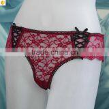 High Quality Lace Lovely Ladies Sexy Lingerie Panties Briefs Lace G-string Thongs thumbnail-2